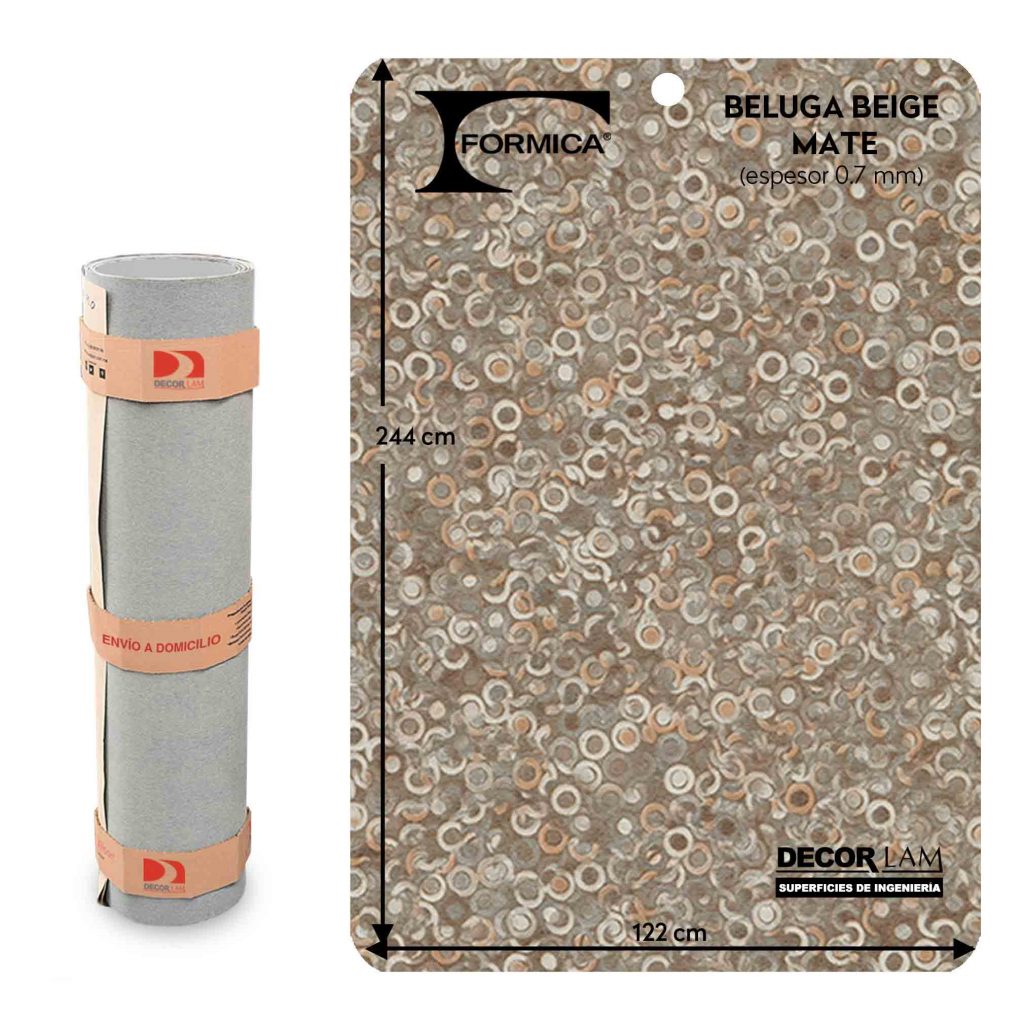 Formica® Laminado Beluga Beige Modelo: 3698 Medida: 1.22 X 2.44 mts. En ...