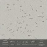 Formica® Placa De Superficie Sólida Everform™Mod. 607 Ashen Concrete .76 X 3.66 mts. Espesor 12 mm.