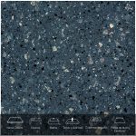 Formica® Placa De Superficie Sólida Everform™ Mod. 655 Coastal Mosaic .76 X 3.66 mts. Espesor 12 mm.