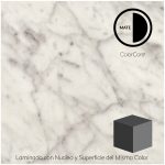 Formica® ColorCore® Carrara Bianco Mismo Núcleo CC 1.22 X 3.05 mts Laminado En Acabado Mate