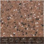 Formica® Placa de Superficie Sólida Everform™ Mod. 704 Saltillo Stone .76 X 3.66 mts. Espesor 12 mm.