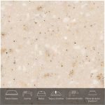 Formica® Placa De Superficie Sólida Everform™ Mod. 707 Carrara Stone .76 X 3.66 mts. Espesor 12 mm.