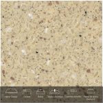 Formica® Placa De Superficie Sólida Everform™ Mod. 743 Tawny Agate .76 X 3.66 mts. Espesor 12 mm.