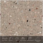 Formica® Placa De Superficie Sólida Everform™ Mod. 785 Portobello Aggregate .76 X 3.66 mts. Espesor 12mm.