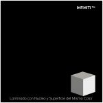 Formica® Laminado Modelo: 909 Black Medida: 1.22 X 3.05 mts. En Acabado Infiniti