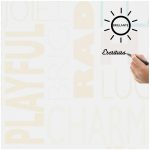 Formica® Markerboard Happy Words Para Escritura 1.22 x 3.05 mts. Laminado En Acabado Brillante