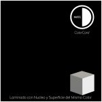 Formica® ColorCore® Black Mismo Núcleo 1.22 x 3.05 mts. Laminado En Acabado Mate